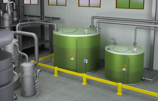 Der doppelwandige Flachbodentank von Haase sind für die sichere Lagerung von Chemikalien, Abwässern und anderen wassergefährdenden Flüssigkeiten geeignet.